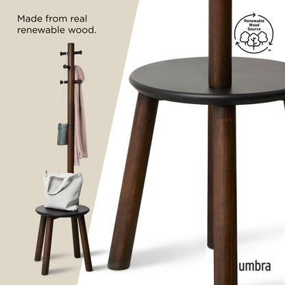 Pillar Stool and Coat Rack